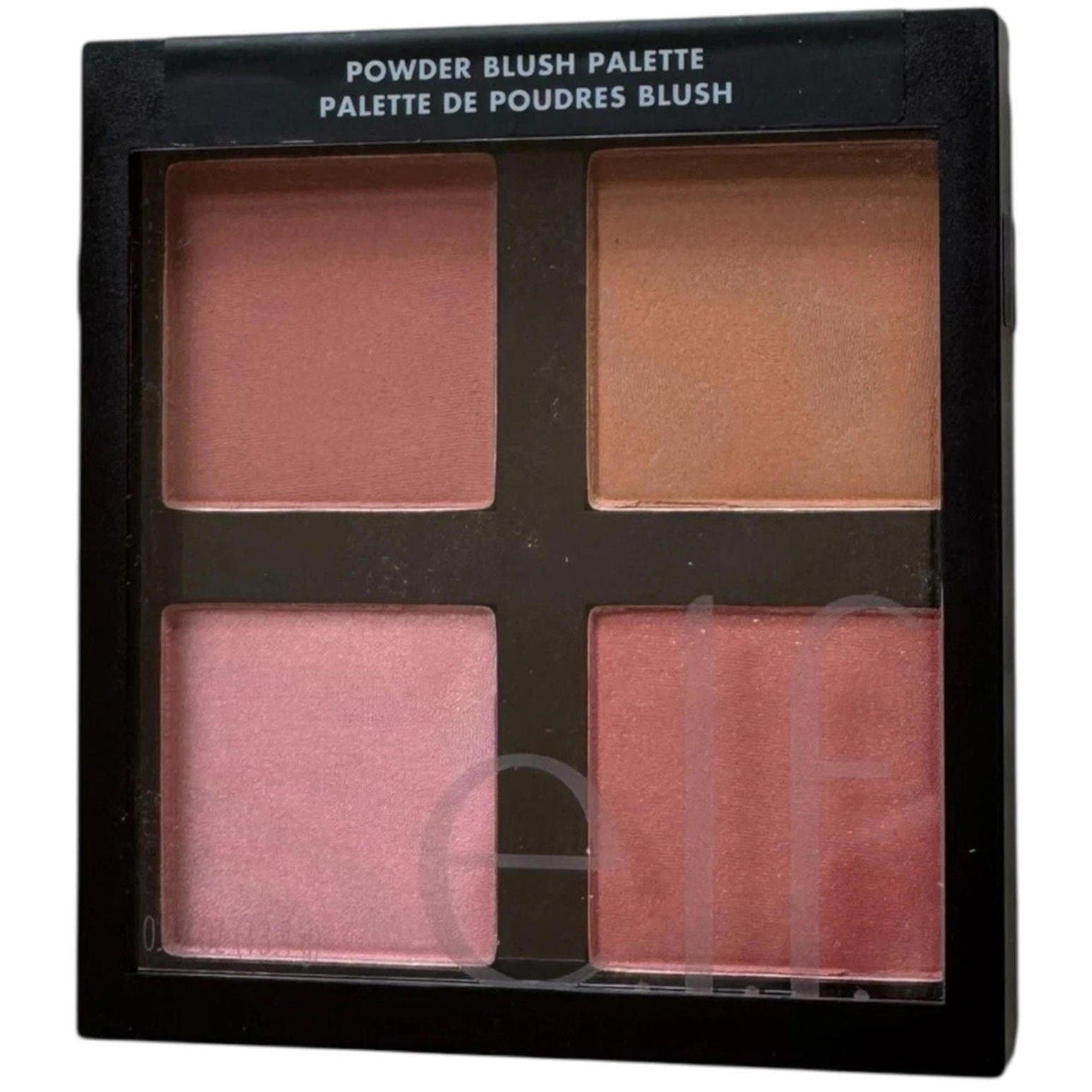 Open Box - e.l.f. Cosmetics Powder Blush Palette, Four Blush Shades, Light 83314