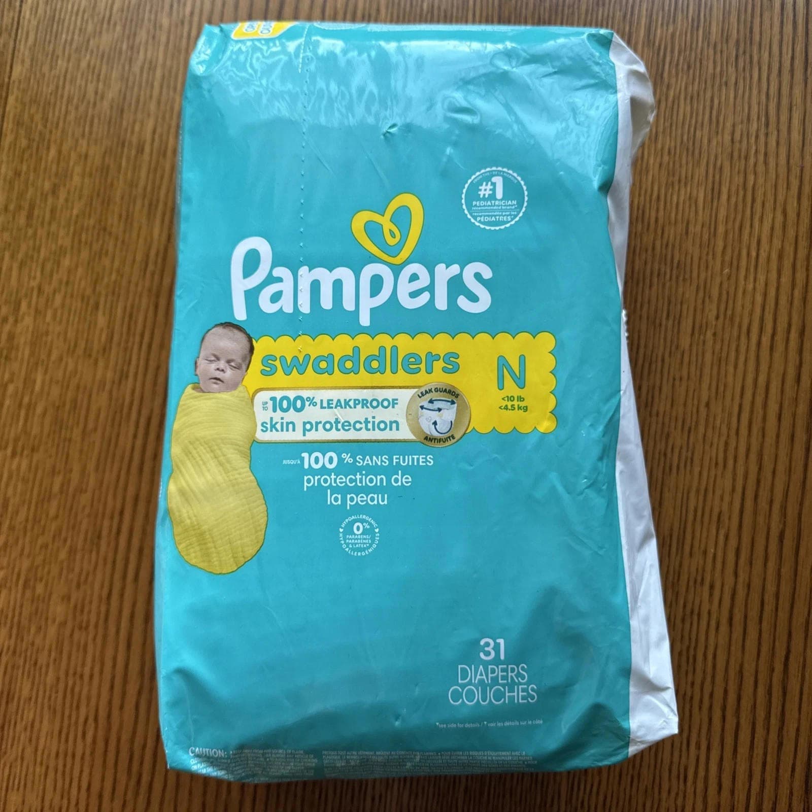 ** Pampers Baby Diapers - Swaddlers - Size 0, 31 Count