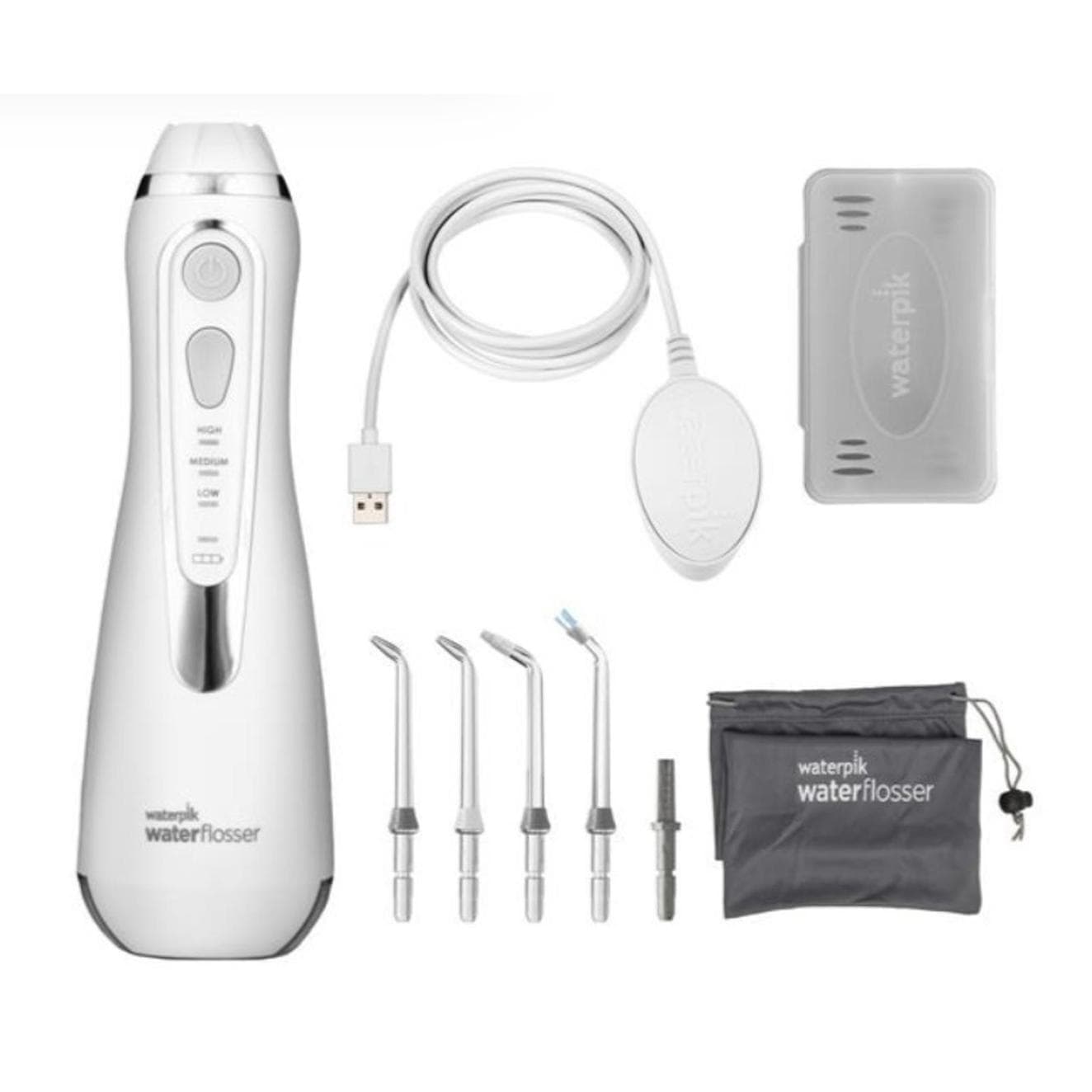 **Waterpik Cordless Advanced 2.0 Water Flosser 4 tips, white WP-580