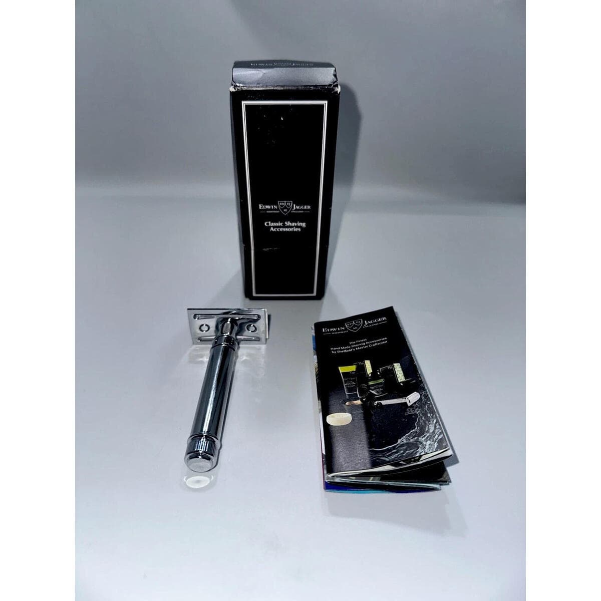 Edwin Jagger DE89BL Chrome Reusable Classic Double Edge Safety Razor for Men