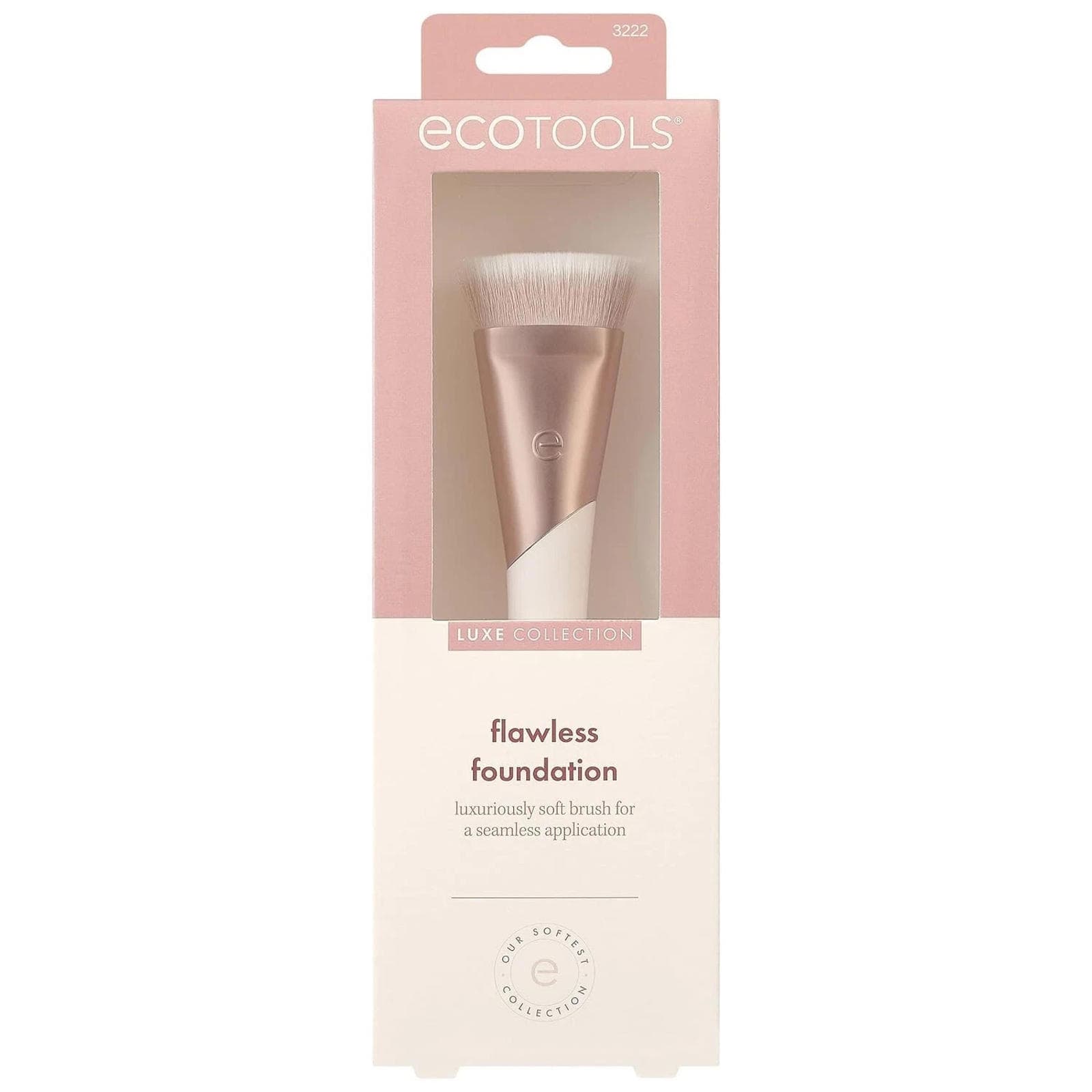 ** Open Box - Ecotools Luxe Flawless Foundation Makeup Brush, Eco-friendly