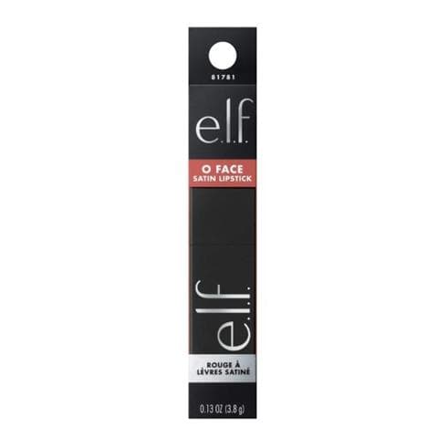 e.l.f. O FACE Satin Lipstick Richly Pigmented Nourishing 81781 Standing Ovation