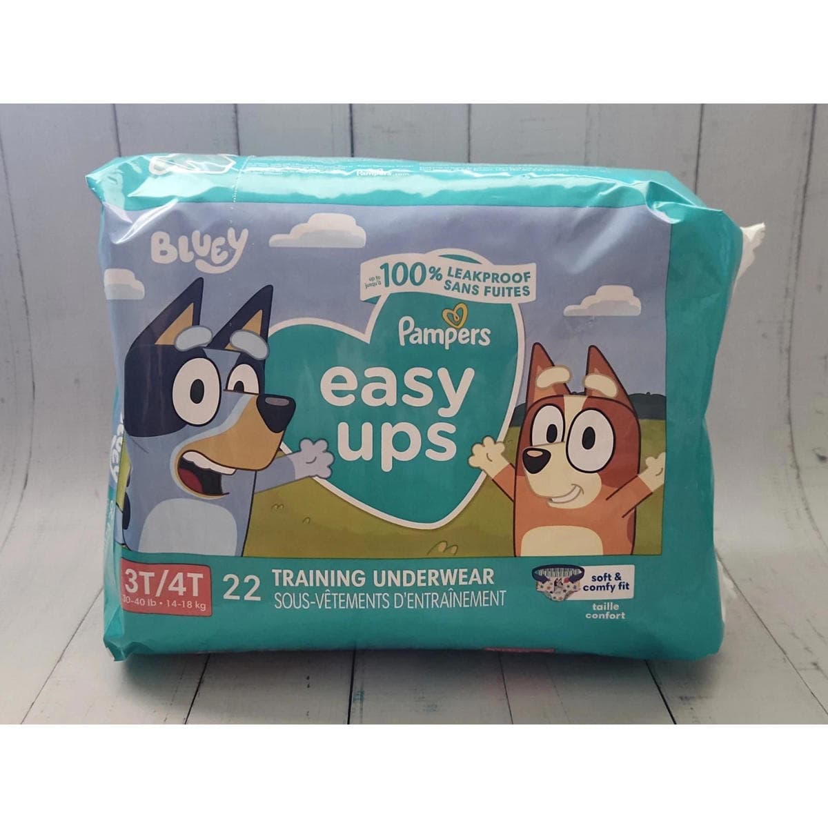 ** Pampers Training Pants - Easy Ups Boys & Girls Bluey - Size 3T-4T, 22 Count,