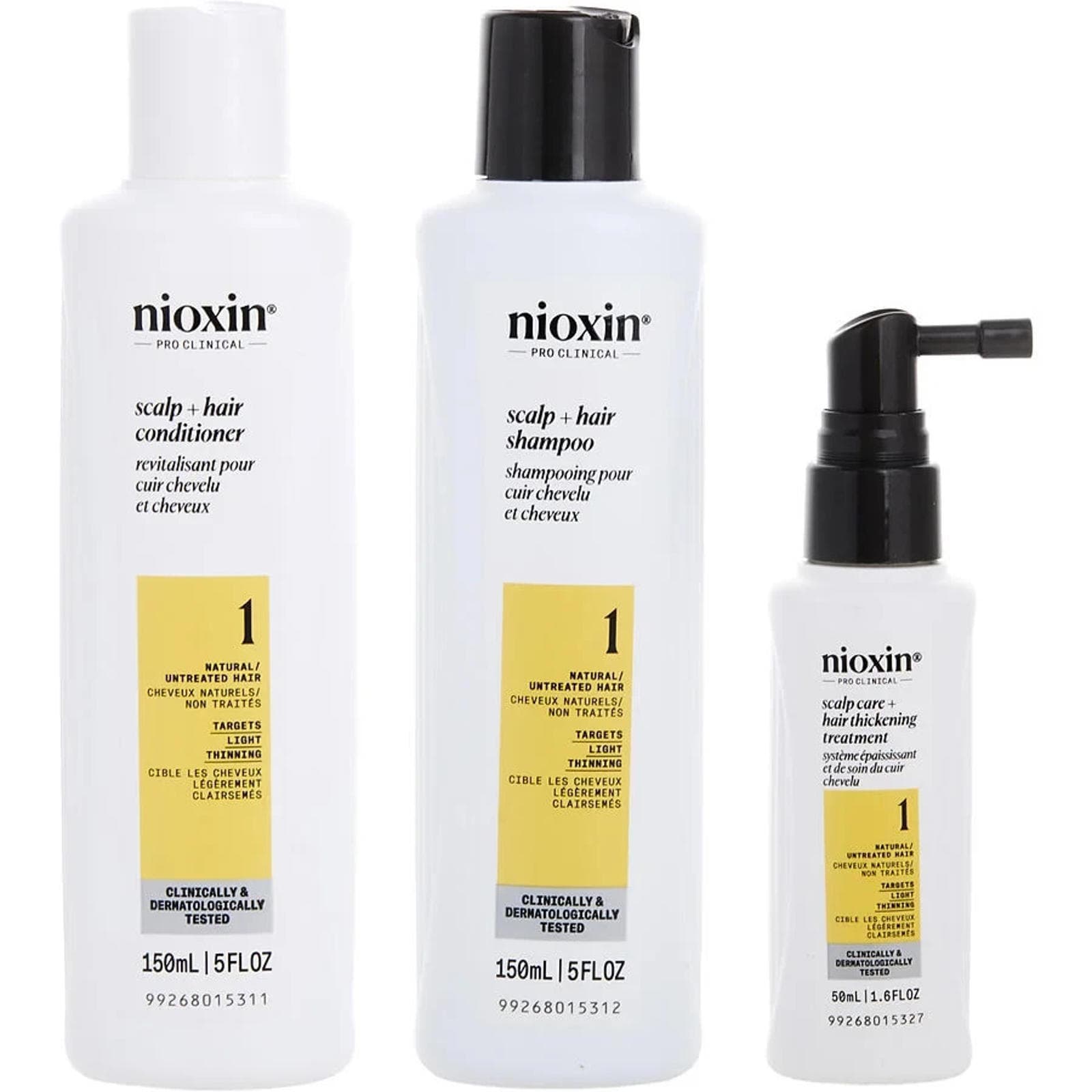 Open Box - Nioxin System 1 Scalp + Hair Thickening Kit (5oz/5oz/1.6oz)