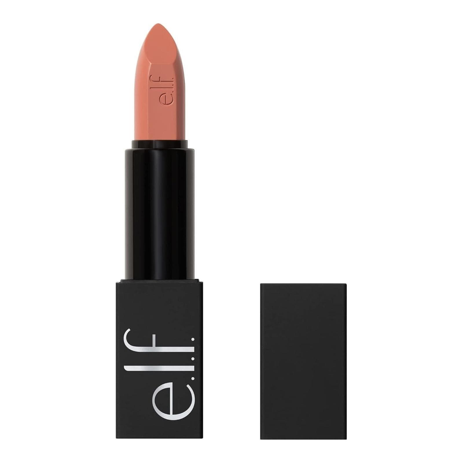 Open Box - e.l.f. O Face Satin Lipstick, Richly Pigmented, Dirty Talk