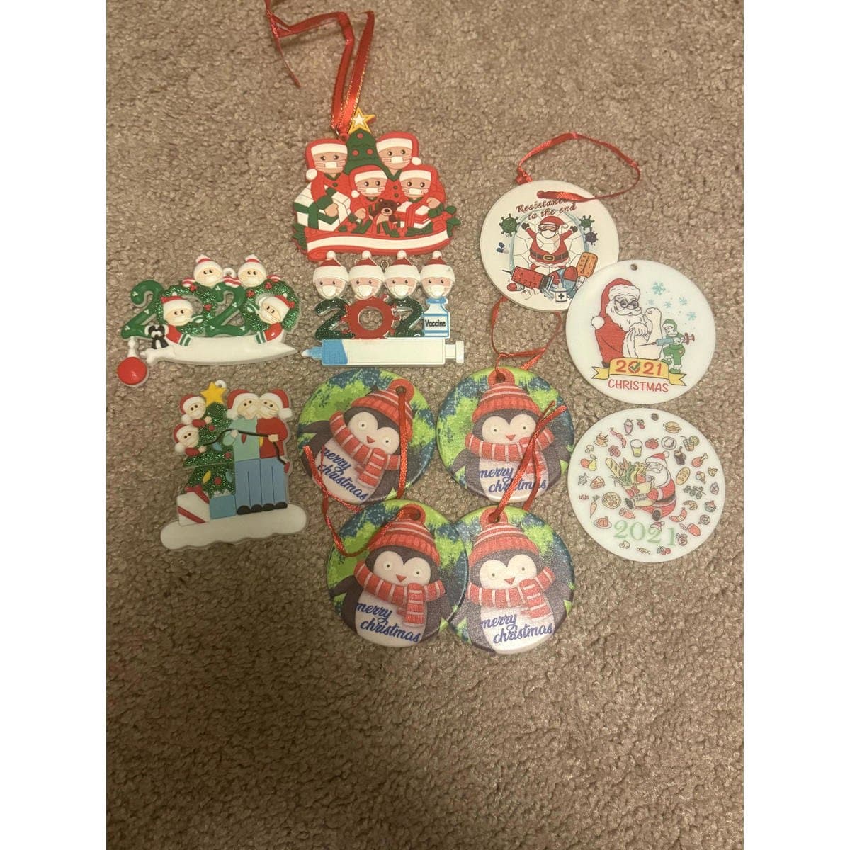 Lot of Acrylic Christmas ornaments - New