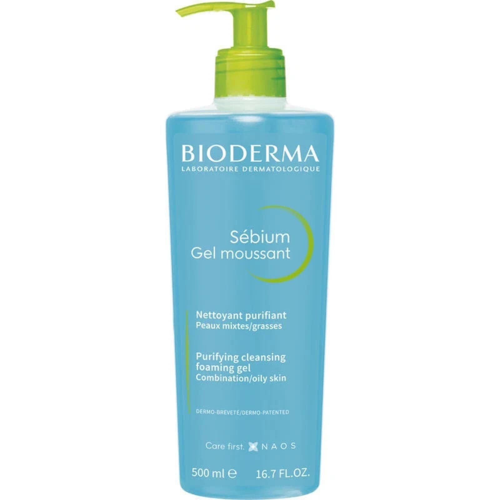Bioderma Sebium Gel Foaming Gel Purifying Cleansing Combination Skin 500ml