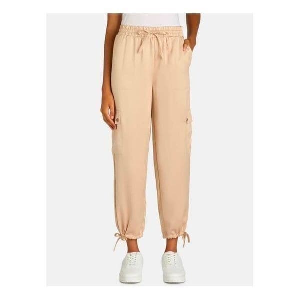 Time and Tru Satin Jogger Cargo Mid Rise Pants