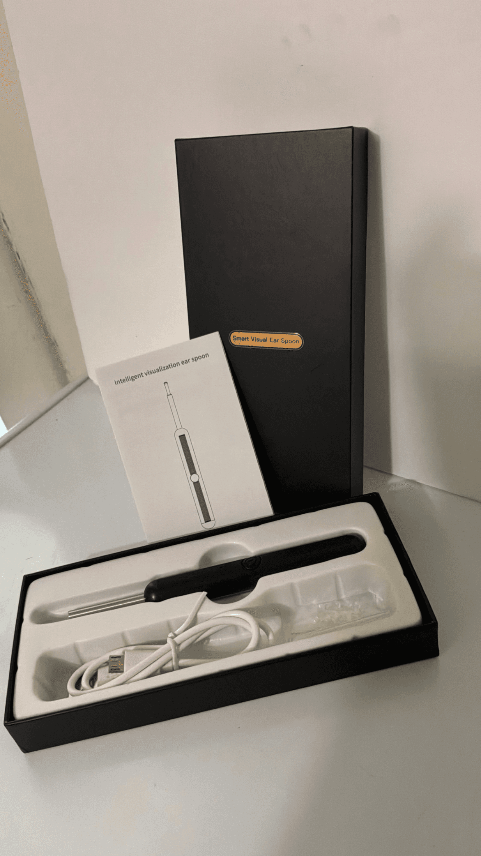 Smart Visual Ear Spoon with USB Charging Cable