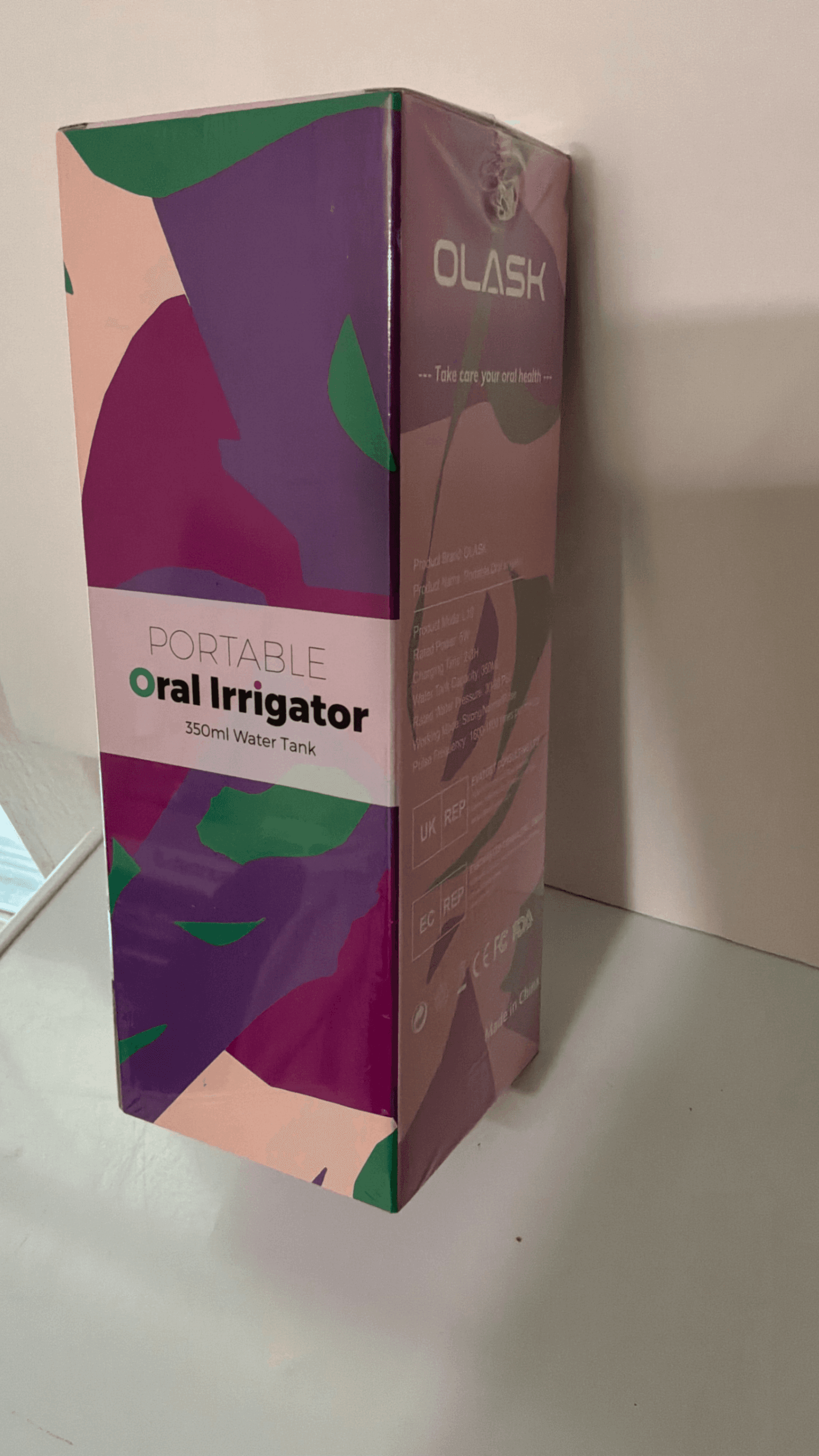 OLASK Portable Oral Irrigator 350ml Water Tank