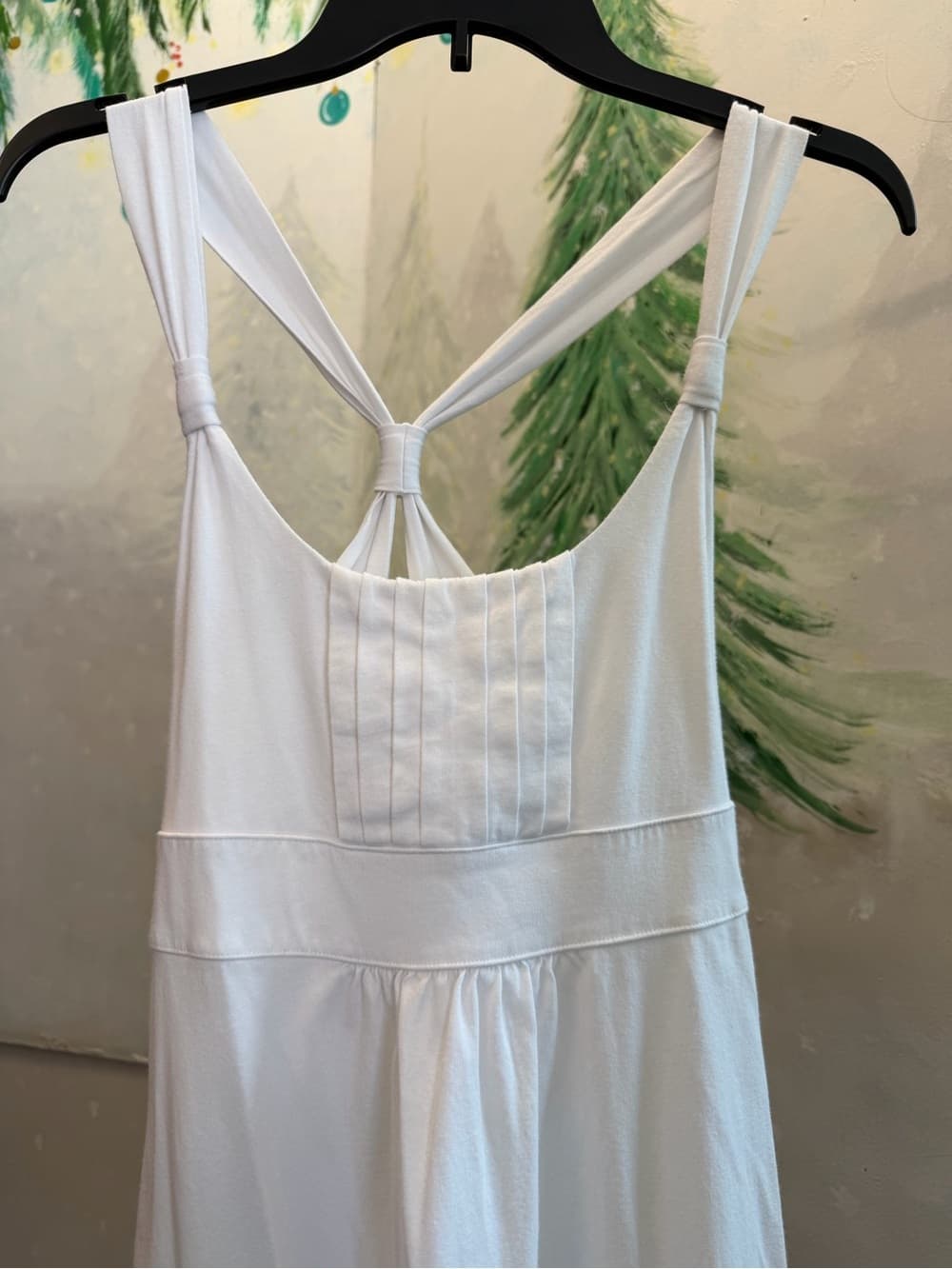 Timeless White Cross-Strap Sundress