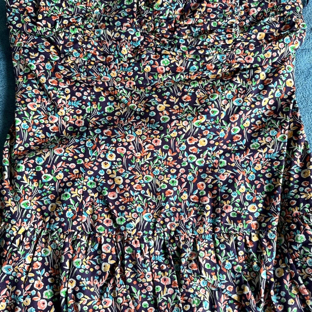 Lightweight Strapless Floral Dress