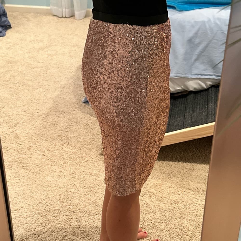 Vintage Sparkle Pencil Skirt