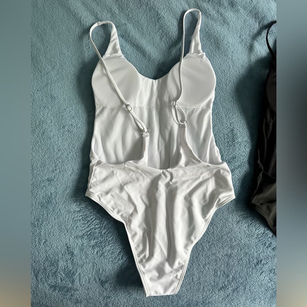 Very Sexy White One-Piece Swimsuit