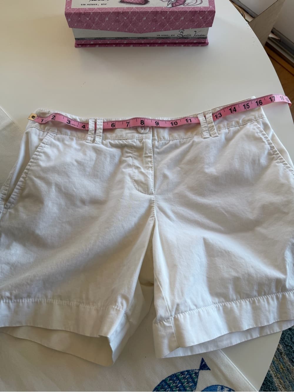 Classic White Women's Cotton Shorts