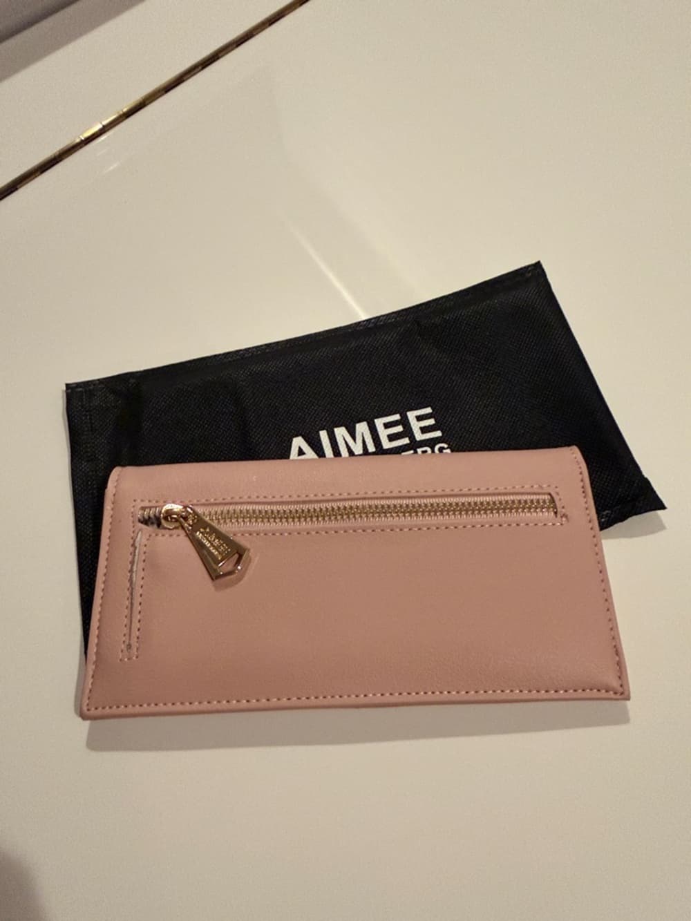 NWT Aimee Kestenberg Dusty Rose Long Wallet Leather Alternative