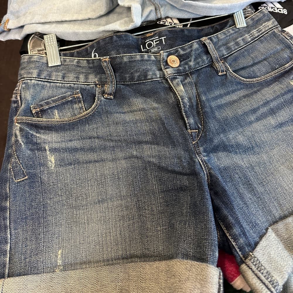 Ann Taylor Loft Women's Dark Blue Jean Shorts