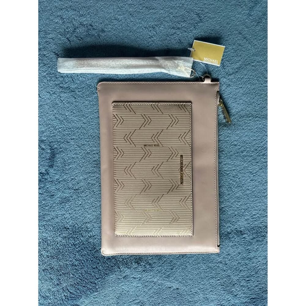 NWT Michael Kors Leather Clutch