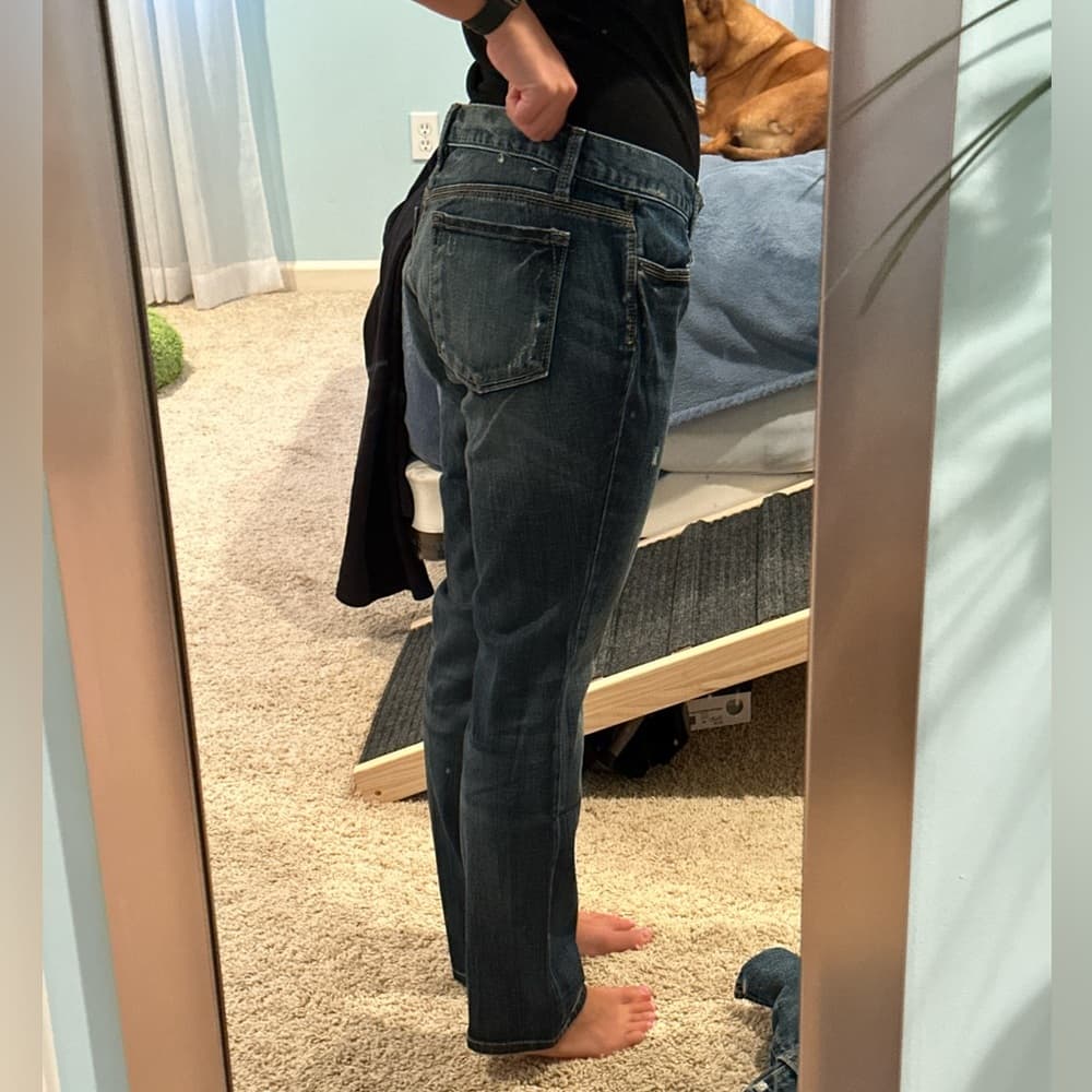 Ann Taylor Loft Dark Blue Straight Leg Jeans