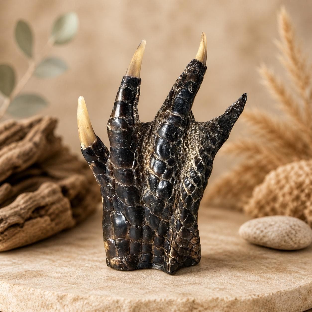 Real Alligator Foot Claw — Taxidermy Gator Foot Good Luck Charm | Oddities & Curiosities Décor | Ethically Sourced, Unique Gift