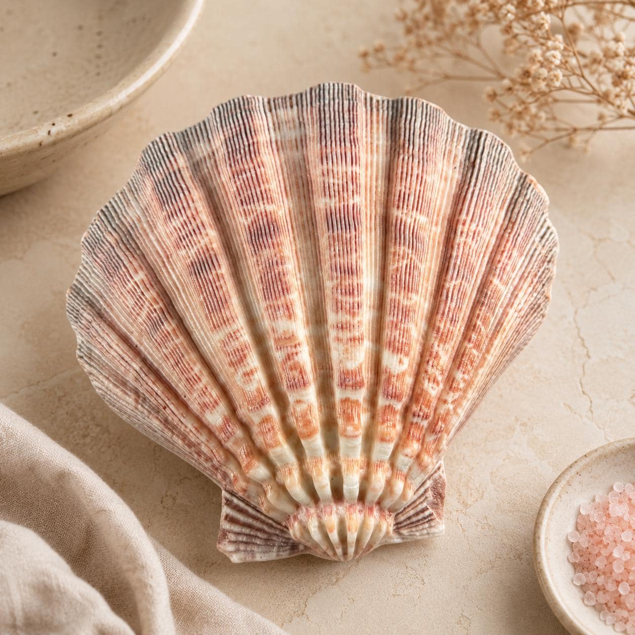 Real Purple Lion’s Paw Shell – 5–6" Natural Seashell for Crafts & Coastal Decor