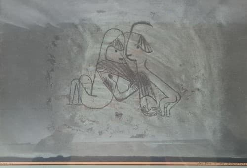 Paul Klee "Das Paar in der Daemmerung" "The Couple at dusk" Serigraph