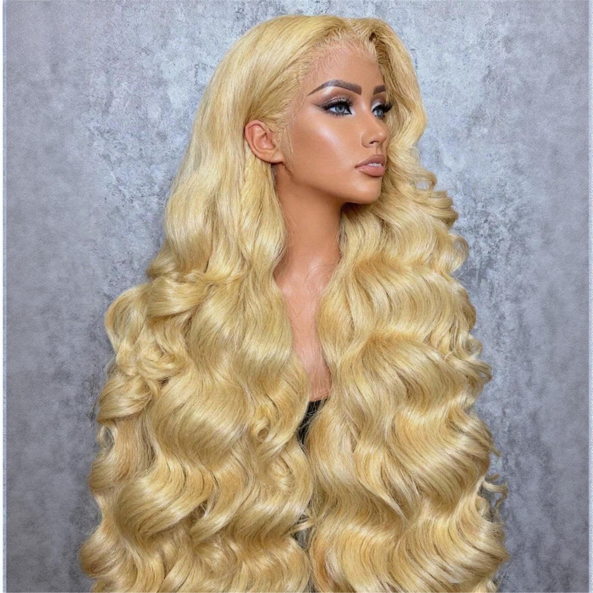 613 Blonde Body Wave Lace Front Wig | HD Transparent Lace Front Glueless 100% Human Hair Pre Plucked with Hairline 13x4 34 inches!!