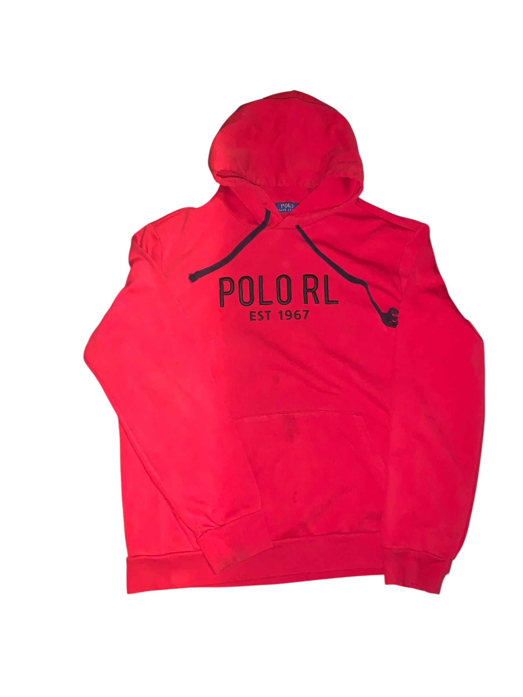 Polo Ralph Lauren Red Hoodie Sweatshirt Size XL