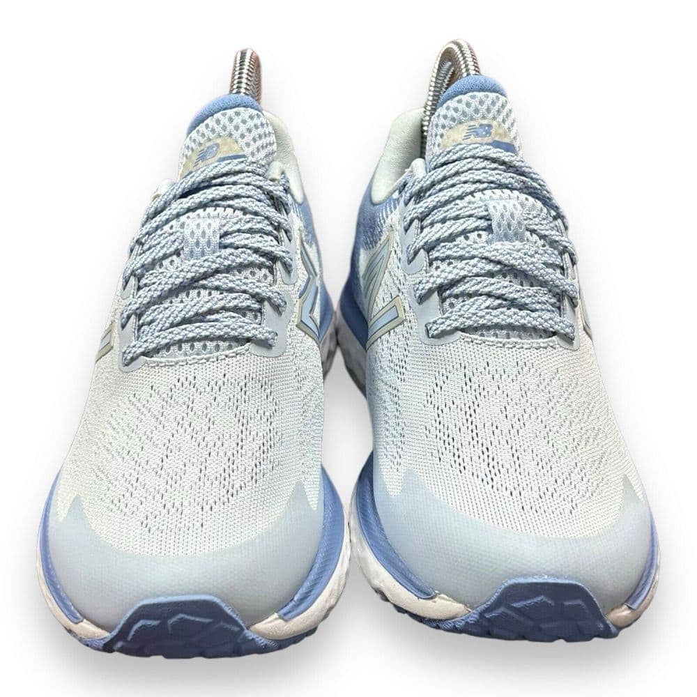 New Balance Light Blue and White Running Shoes