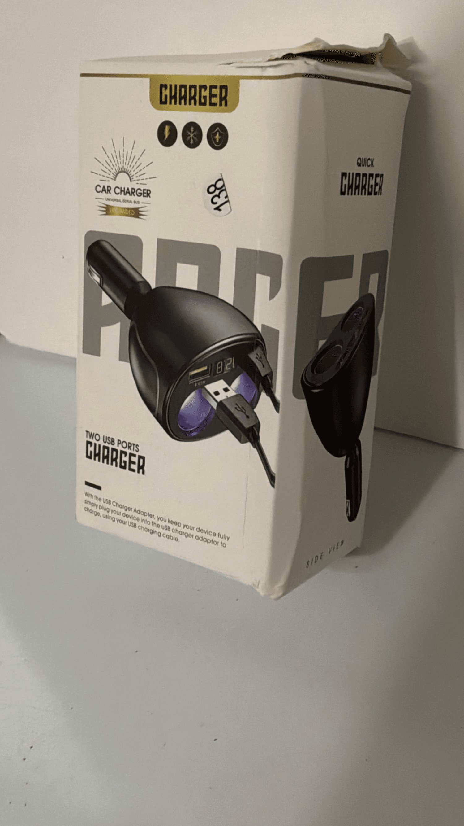 Dual USB Car Charger with Quick Charge