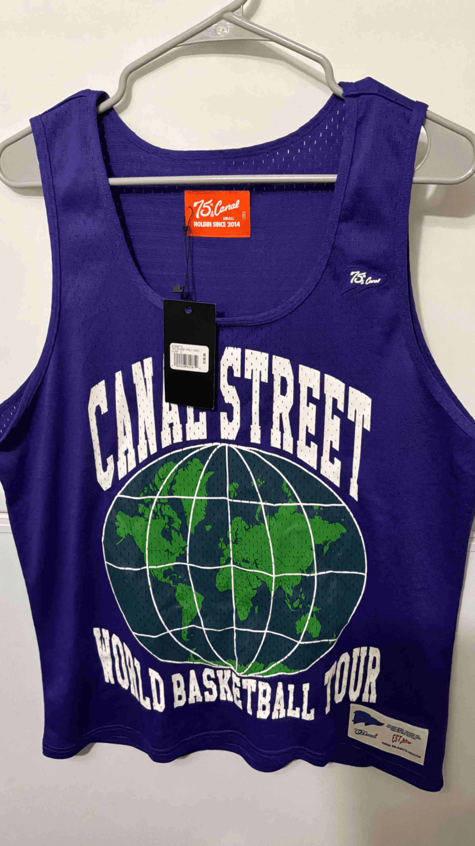 75th & Canal Street World Basketball Tour Tank Top Men’s Small