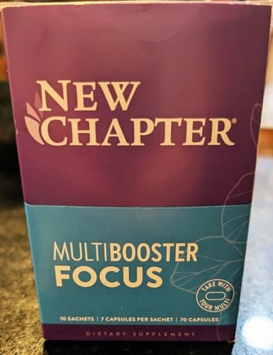 New Chapter Multibooster - FOCUS - 7x10 packets = 70ct Caps - EXP 09/26 - NEW