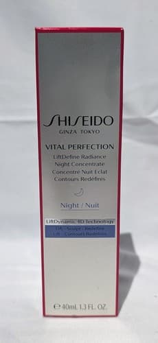 Shiseido Vital Perfection LiftDefine Radiance Night Concentrate 1.3oz/40ml - NEW