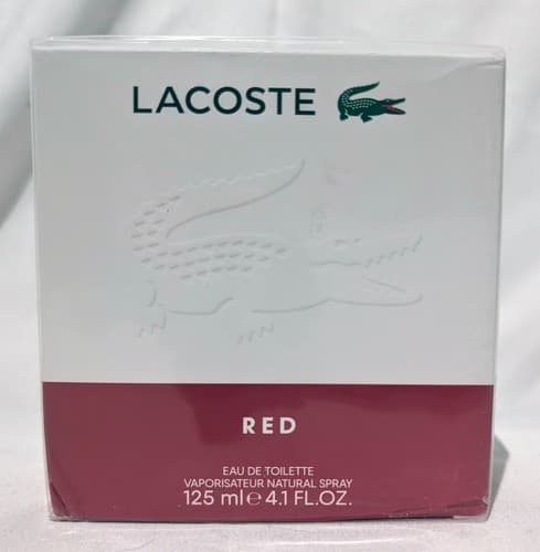 Lacoste Red Eau De Toilette Natural Spray For Men's 4.1 fl oz / 125ml - NEW