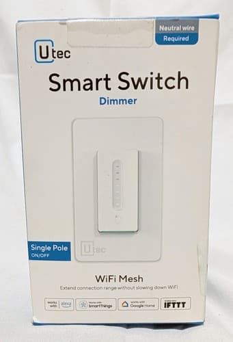 Utec Smart 3 Way Dimmer Switch, WiFi/Bluetooth Mesh Dimmable Light Switch