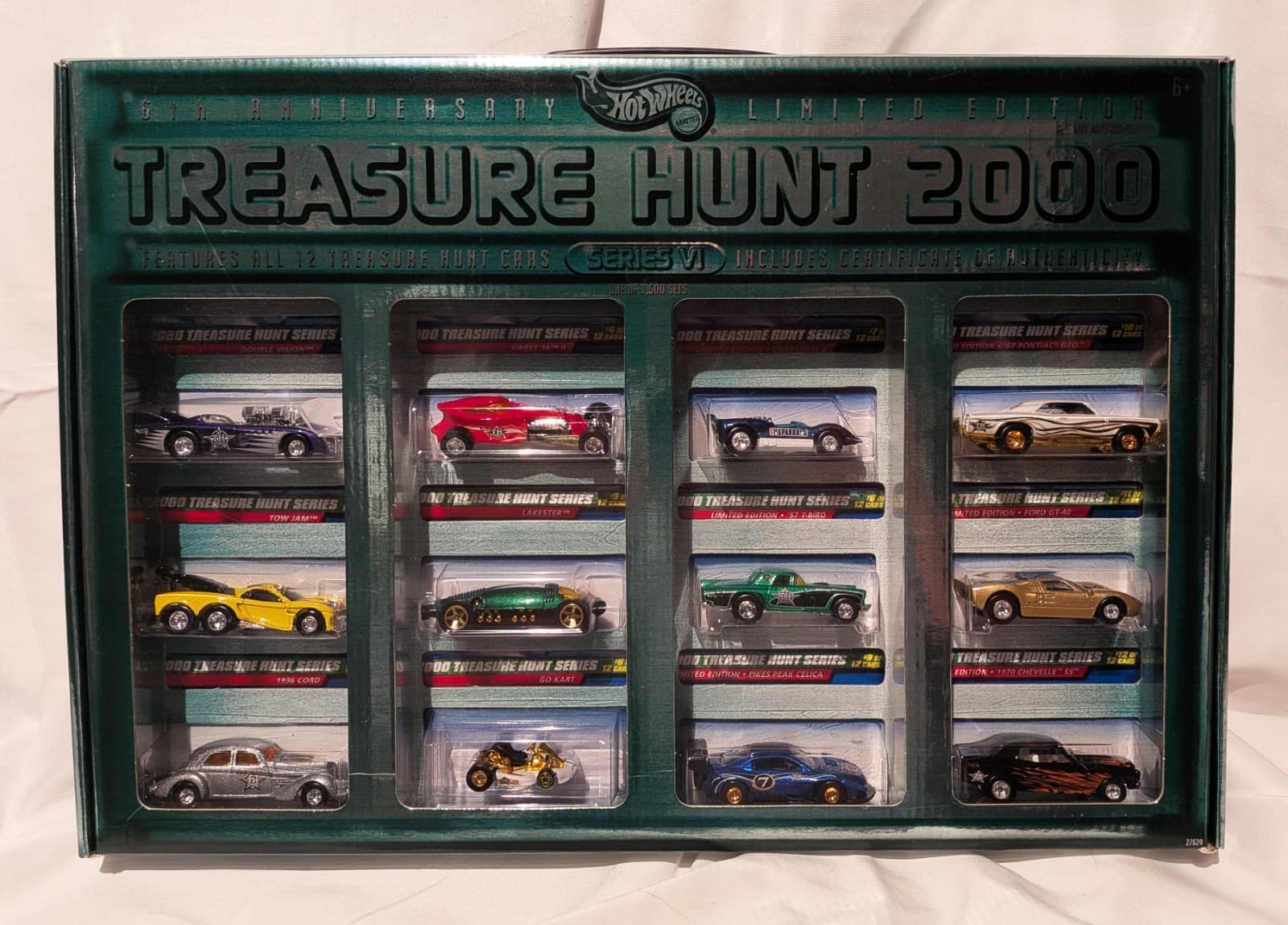 Hot Wheels J.C. Penney 2000 Treasure Hunt 12 Cars Limited Edition, 1/3500 - NEW