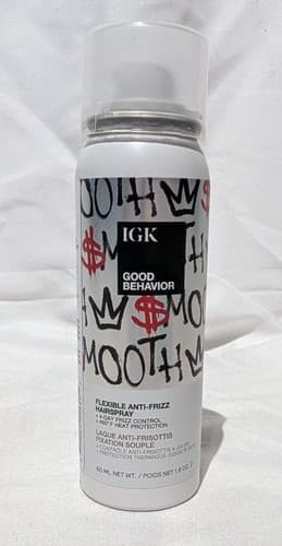 IGK Good Behavior Flexible Medium-Hold Hairspray - 1.8oz - NEW