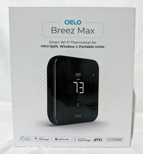 Cielo Breez Max BM101WA Wi-Fi Thermostat for Mini Splits Window, Portable AC NEW