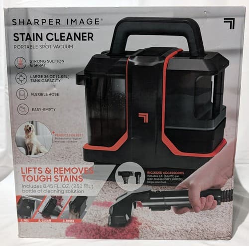 Sharper Image Stain Cleaner Portable Spot Vacuum - (Open Box) NEW