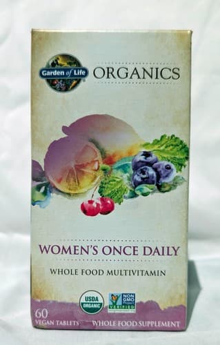 Garden of Life Organics Women's Once Daily - 60 Vegan Tabs - EXP 09/27 - NEW