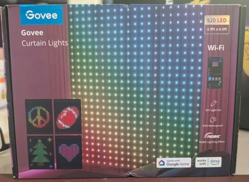 Govee Curtain Lights - RGBIC, DIY, Smart - H70B1AA1 - NEW