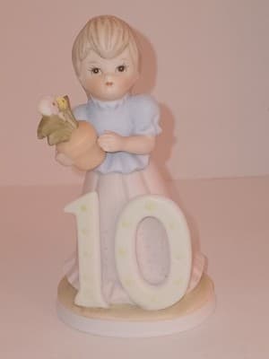 Vintage Lefton China 10Year Old Birthday Girl "The Christopher Collection,"