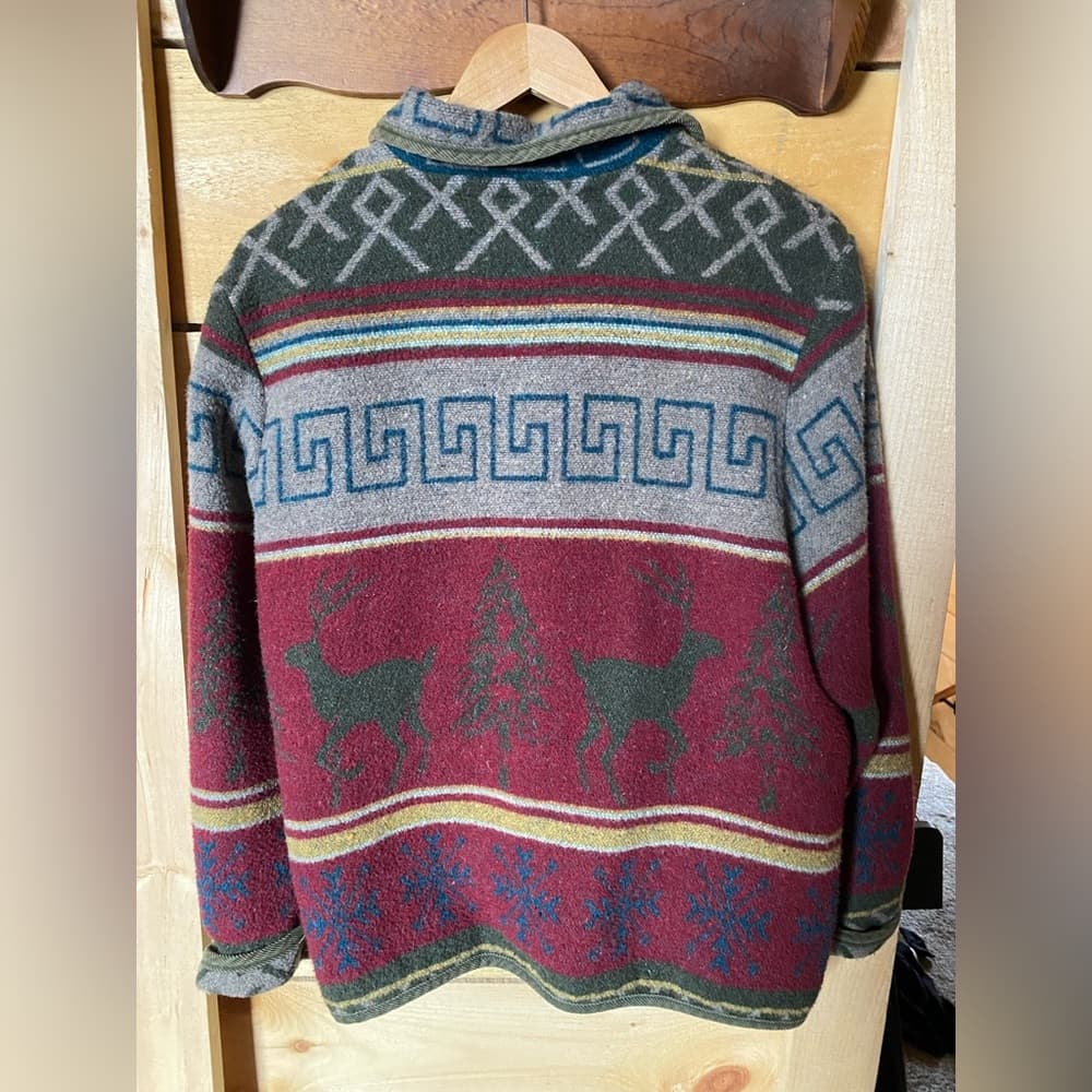 Vintage IVY Holiday blanket wool blend coat jacket size Extra large