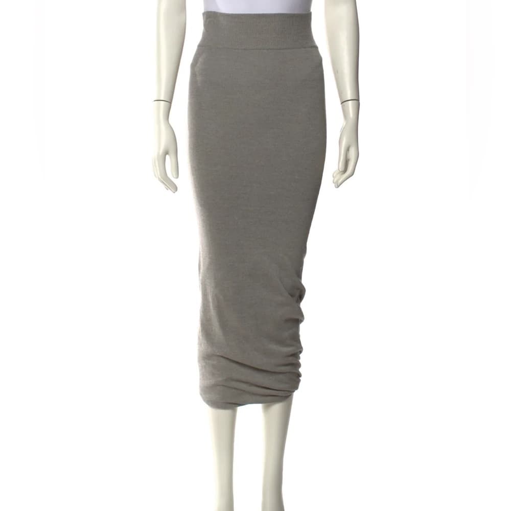 Urban Zen by Donna Karen Knit Italian Fabric Midi Pencil Skirt Size Small