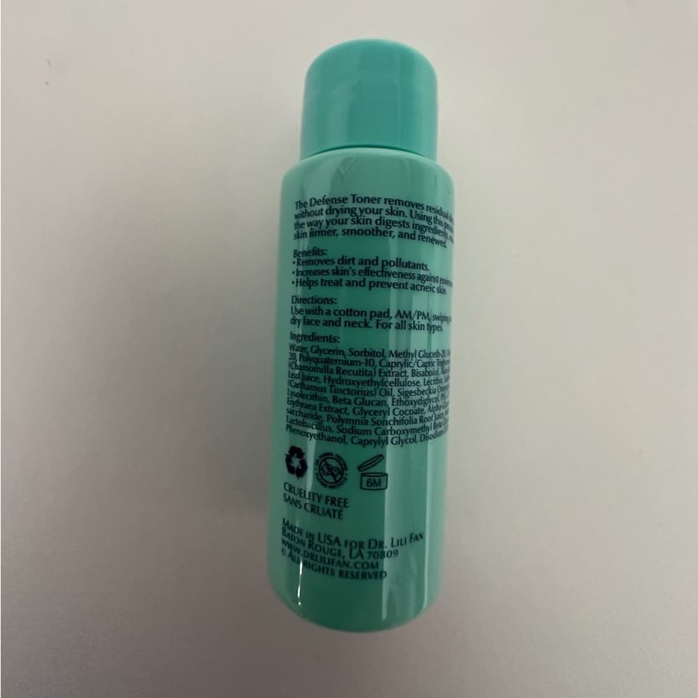 NEW Dr Lili Fan Defense Toner Travel Size Skincare Defense Booster 30ml