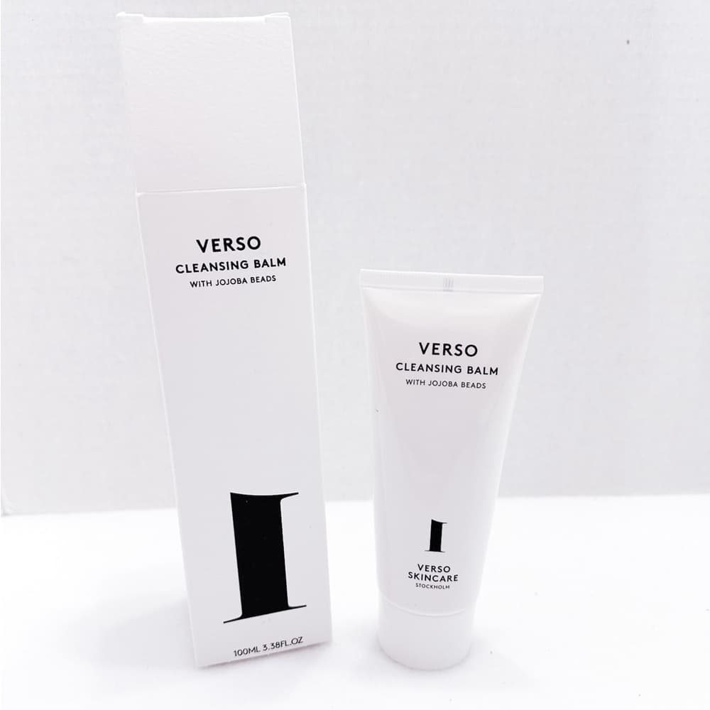 NIB Verso Cleansing Balm with Jojoba Beads Full Size 100 ml / 3.38 Fl oz