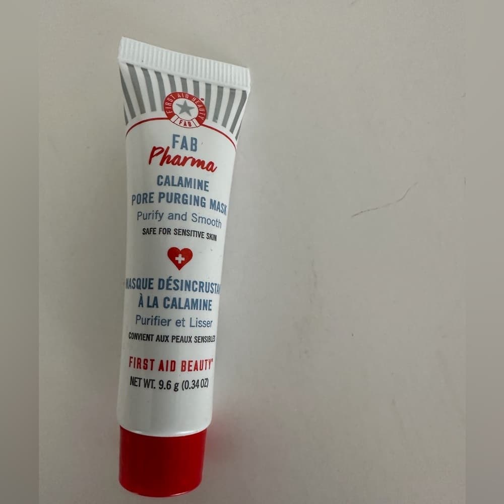 NEW First Aid Beauty Pharma Calamine Pore Purging Mask Mini 9.6g Travel Size