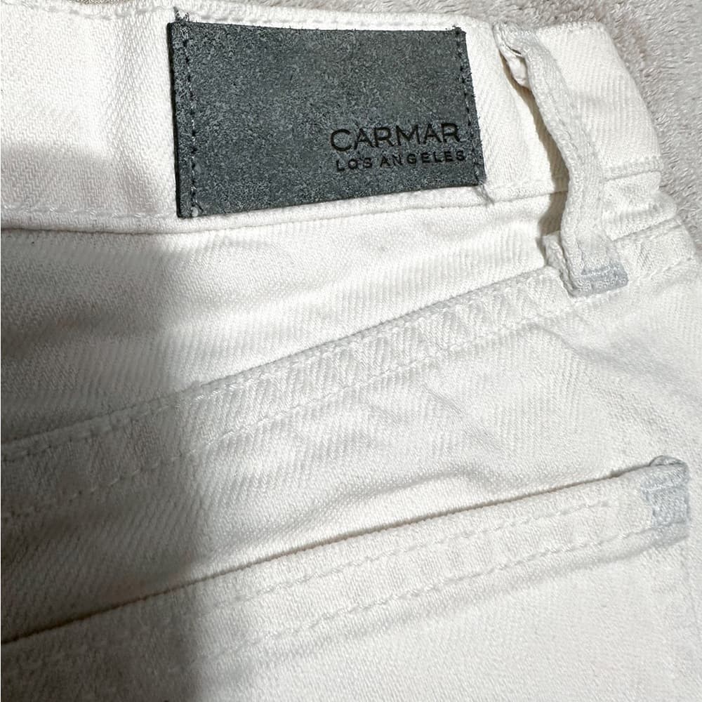 NWT Carmar Titania Distressed White Denim Jean Shorts Size 28 Festival SEE NOTE