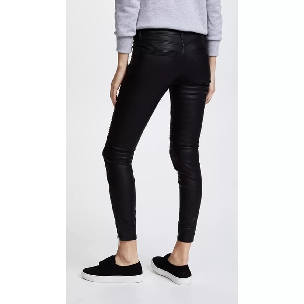 NWT Blank NYC Black Vegan Leather Moto Pants Womens Plus Size 33