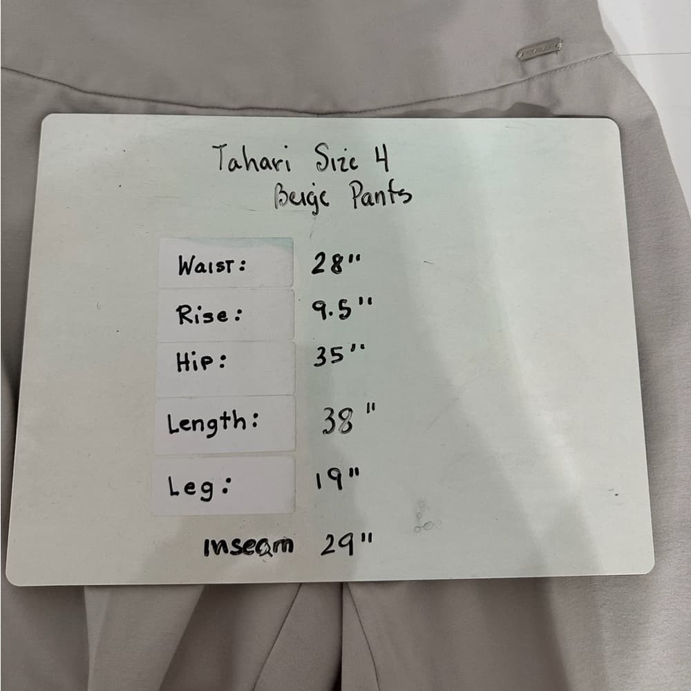 T Tahari Career Pants Size 4 Minimalist Office Chic